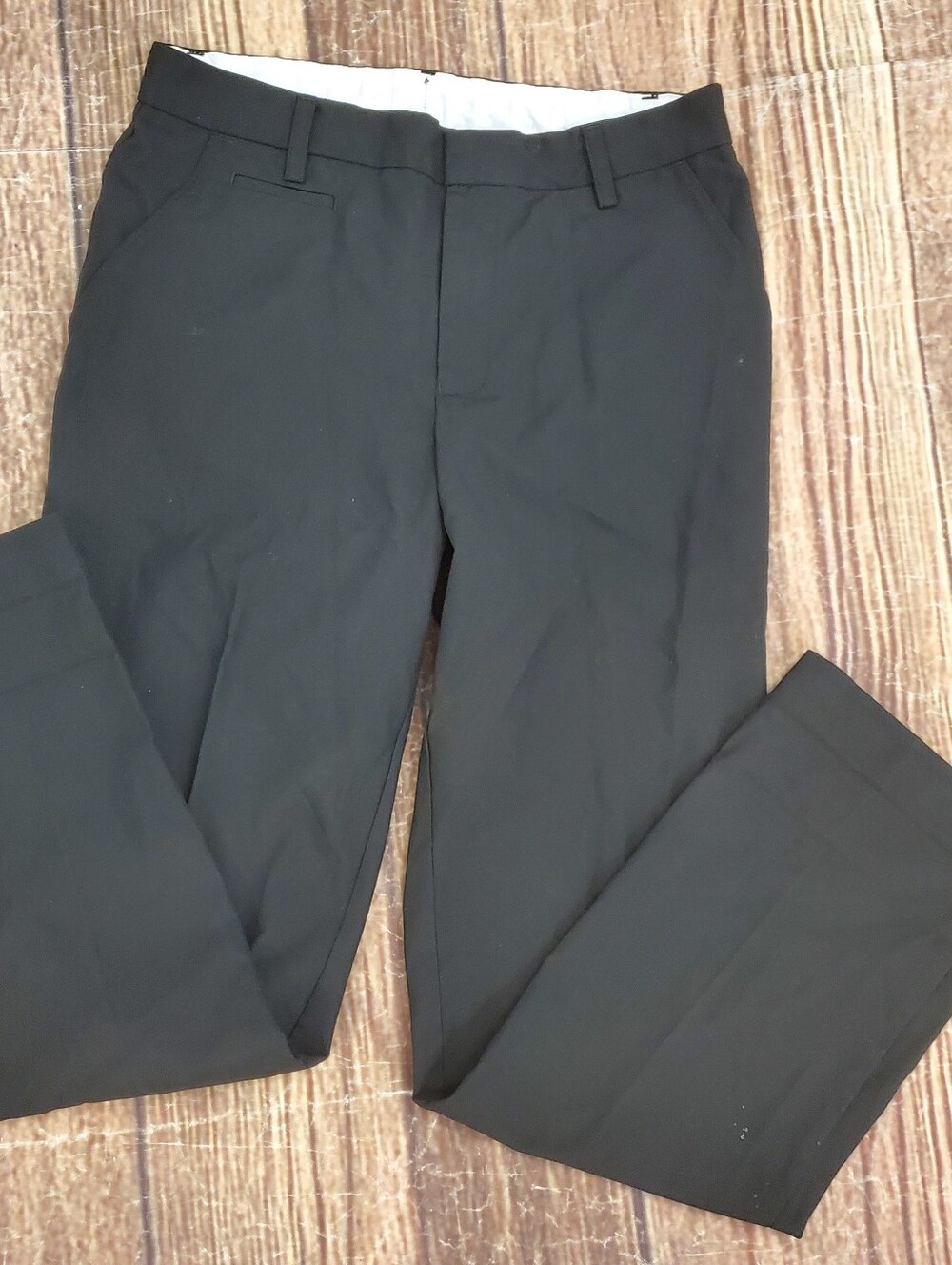 Marks & Spencer black dress chinos sz 10-12